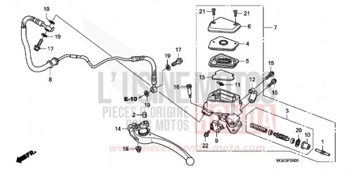 MAITRE-CYLINDRE VFR1200FC de 2012